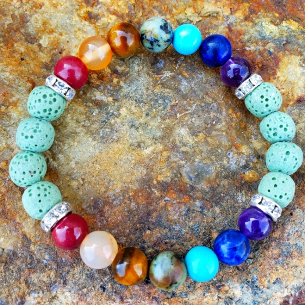 Double Chakra Aromatherapy Bracelet